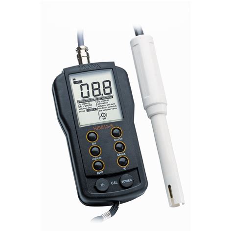 Hi9813 6 Medidor De Ph Portátil Ec Tds Temperatura Con Cal Check Mx Industria