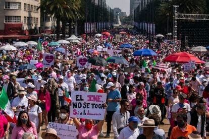 Elecciones M Xico La Marcha Contra La Reforma Electoral En