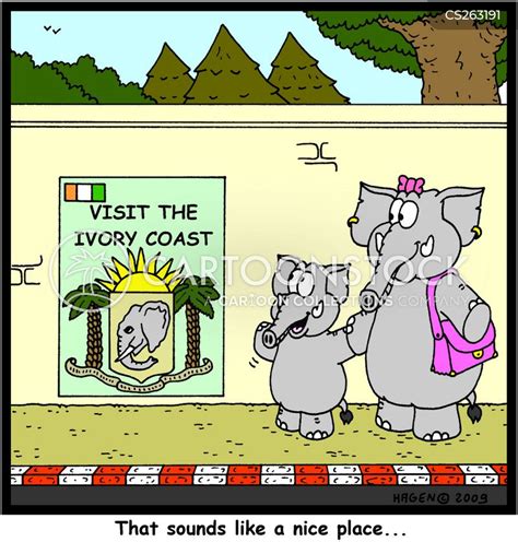 ivory tusks cartoons and comics funny pictures from cartoonstock