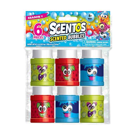 Scentos Scented Bubbles Pack Of 6