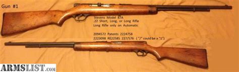 Armslist For Sale Stevens Model 87a 22 Rifle