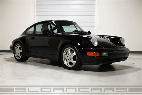 1994 Porsche 964 Carrera 4 Turbo Look Black 31742 Miles Sloan Motor Cars