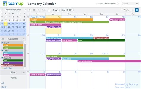 How To Create Company Calendars Teamup Calendar News Tips And Stories