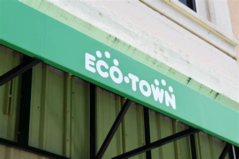 Eco Town Store Awning Logo Clarence Lee Design Associates Llc