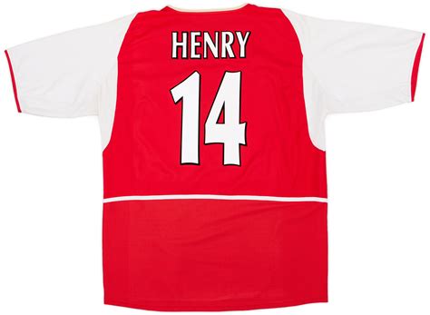 2002 04 Arsenal Home Shirt Henry 14 710 Xxl