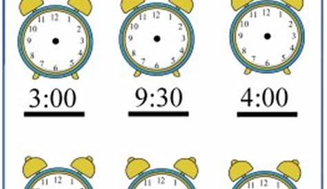 Telling Time Worksheet - Elapsed Time
