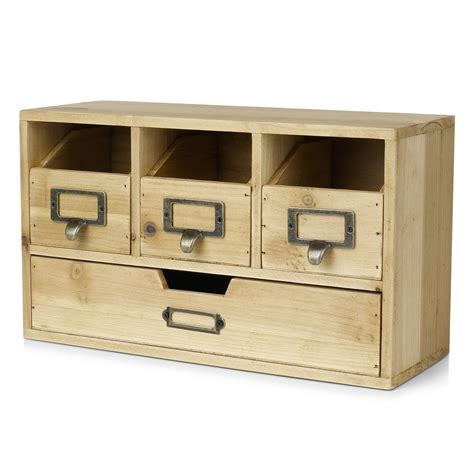 If you are tired of your refill bottles or your nuvo crystal drops sliding around in your drawers, the grid storage system is the perfect solution for you. Wood Desktop Office Organizer Drawers Set Storage Cabinet ...