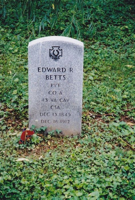 Edward R Betts 1845 1912 Find A Grave Memorial Civil War History