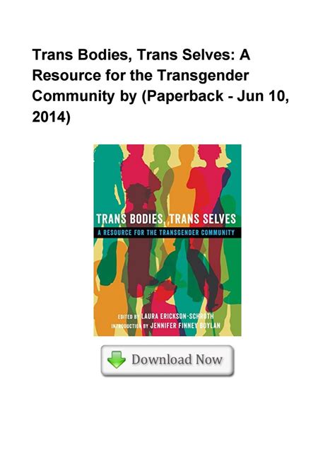 trans bodies trans selves a resource for the transgender community by paperback jun 10
