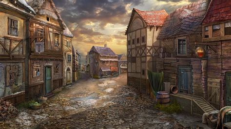 Fantasy City Fantasy Town Fantasy Landscape