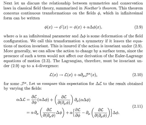 Physics Derivation Of Noethers Theorem Math Solves Everything