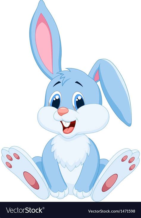 Vector Illustration Of Cute Rabbit Cartoon Download A Free Preview Or