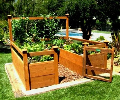 Construct the side panels in the same way you did the front and back panels. Sumptuous Design Ideas Elevated Garden Bed Plans Absorbing Beds On Legs Fun Waist High Raised ...