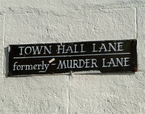 Sign Town Hall Lane Donaghadee © Rossographer Cc By Sa20