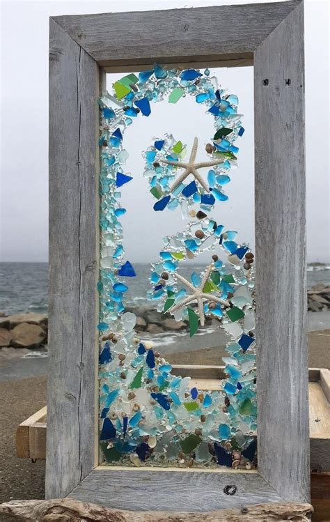 Beach Glass Panel In Bright Tones In A Wave Pattern With Etsy In 2020