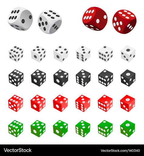 Dice Royalty Free Vector Image Vectorstock