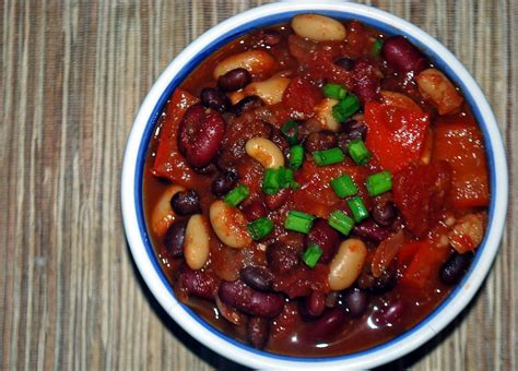 Lucys Ladle Crock Pot Three Bean Vegan Chili