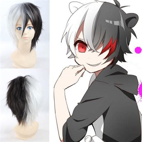 Royalty Free Anime Male With Black And White Hair Friend Quotes