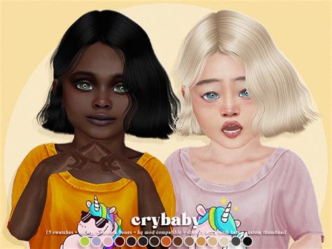 Cottage Sims Ccfinds Crybaby 20211 Hair S Club Toddler F The