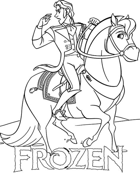 The coloring page is printable and can be used in the classroom or at home for kids. Hans on horse coloring page to print or download and color