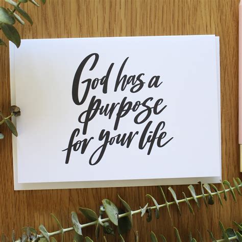 God Has A Purpose Greeting Card Trudy Letters