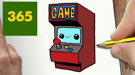 How To Draw A Game Machine Cute Easy Step By Step Drawing Lessons For