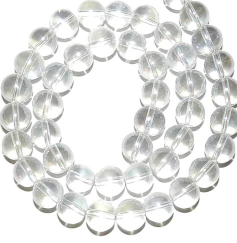 G2826 Crystal Clear Ab 10mm Round Glass Beads 16 Ebay