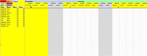 The template itself is completely editable and can be effectively used as a daily planner as well. 2014-staff-holiday-planner 3 - Printable Samples