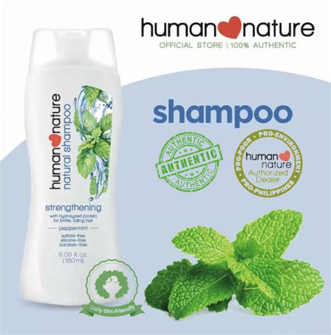 Human Nature Peppermint Strengthening Natural Shampoo Sls Free Cgm