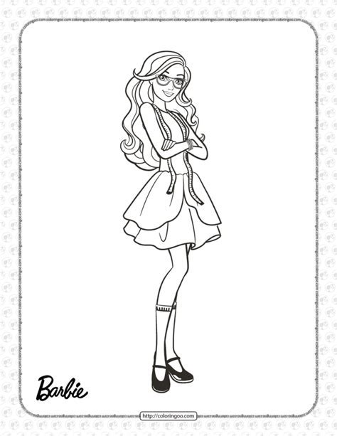 Barbies Sister Stacie Coloring Page Clowncoloringpages