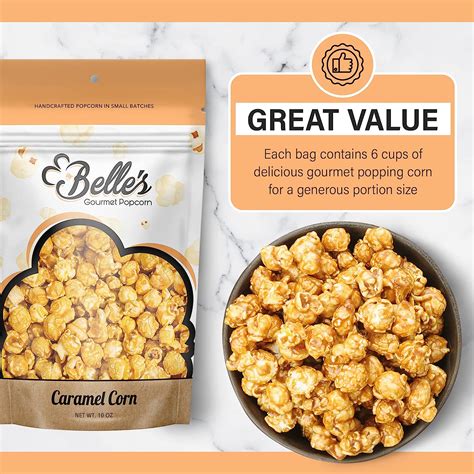 Buy Belles Gourmet Popcorn Sea Salt Caramel Gourmet Popcorn Snack