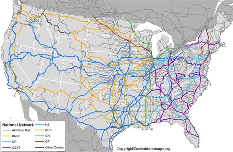 Us Railroad Map Railroad Map Of Us