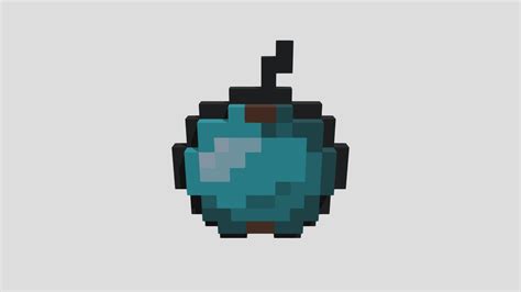 Diamond Apple Minecraft Download Free 3d Model By Serboryt 204a848