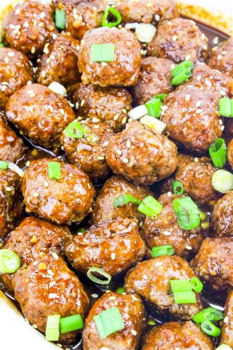Easy Sweet And Tangy Asian Meatballs Baking Beauty