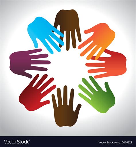 Helping Hands Concept Icon Royalty Free Vector Image