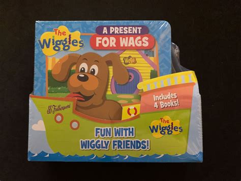 New Sealed Wiggles Fun With Wiggly Friends Shaped 4 Board Books Sl