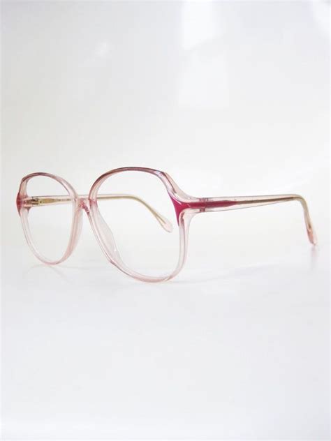 vintage pink eyeglasses oversized 1980s retro glasses etsy pink eyeglasses vintage
