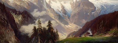 Mountain Landscape With The Grossglockner Painting By Nicolai Astudin