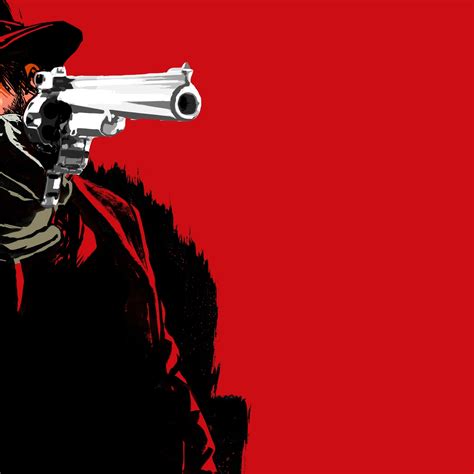 2932x2932 Red Dead Redemption Game Pistol Cowboy Ipad Pro Retina