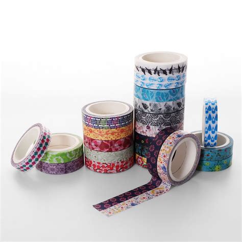 48 Rolls Washi Tape Set 8mm Wide Decorative Masking Tape Colorful