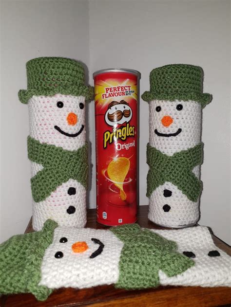 ☃️ The Snowman Pringles Cover Crochetknitting Christmas Raymond