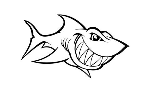 Mewarnai Gambar Ikan Hiu - MasterWarna.com
