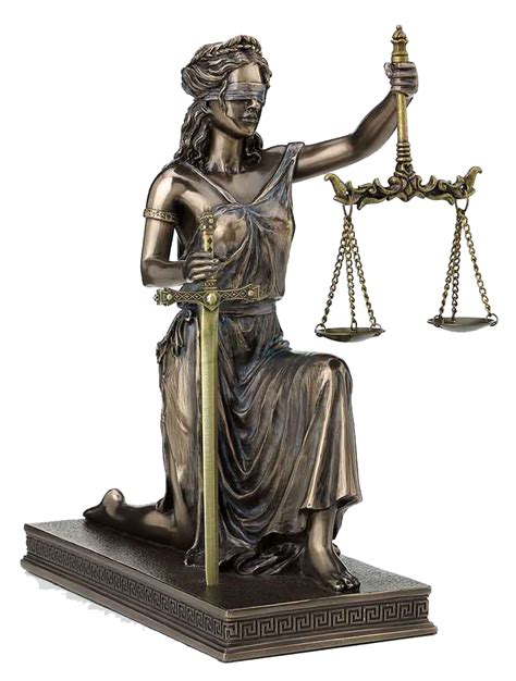 Kneeling Lady Justice With Scales And Sword Item H0081 For Counsel