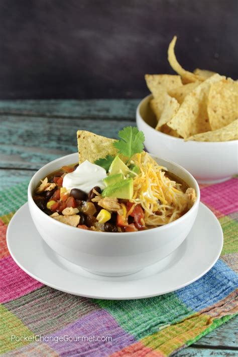 155+ easy dinner recipes for busy weeknights. Spicy Chicken Tortilla Soup Recipe | Pocket Change Gourmet