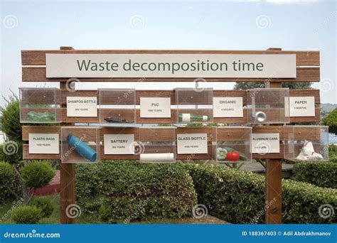 Estimated Decomposition Time Of Waste Stock Image Image Of Debris