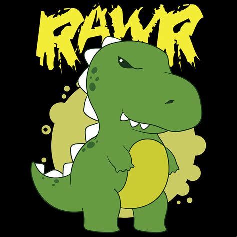 Dinosaur Trex Shirt Rawr Fat Cute Trex Dino Tshirt Design Wild Animals