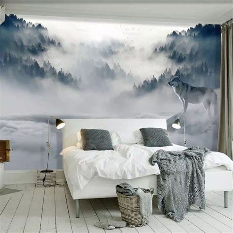 Pin By Vanessa Clark On Cave Blue Bedroom Decor Wallpaper Living