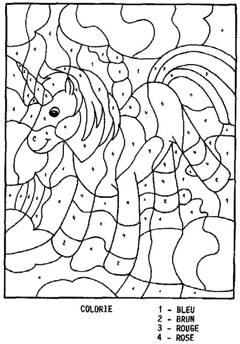 Coloriage Magique Maternelle Unicorn Dessin Gratuit à Imprimer