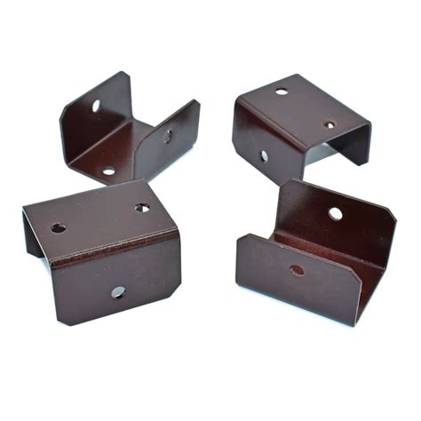 Pack Of 10 40mm Brown Fence Post And Trellis Clips Bracket Etsy