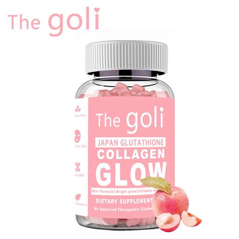Thegoli Glutathione Collagen Gummies Anti Aging Whitening Skin Glow
